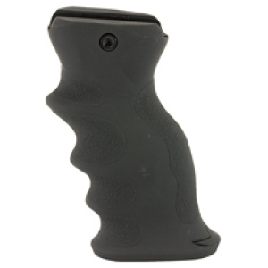 Black ergonomic pistol grip accessory