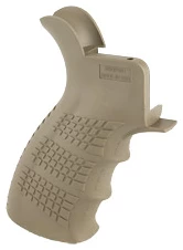 Tactical tan rubber grip accessory for firearms