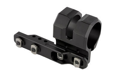 Black tactical scope mount with rail attachment