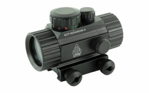 Compact black rifle red dot sight optic