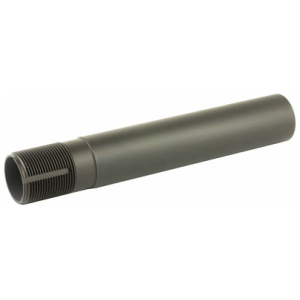 Black rifle buffer tube for firearm assembly.