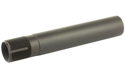 Black rifle buffer tube for firearm assembly.