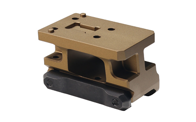 Tan and black metal scope mount