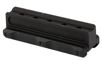 Black metal mounting bracket on white background