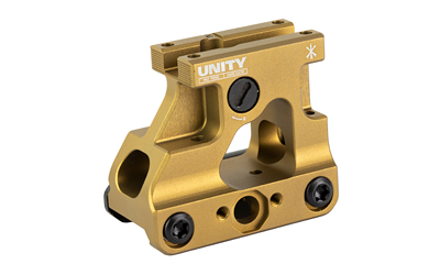 Gold anodized UNITY optic mount
