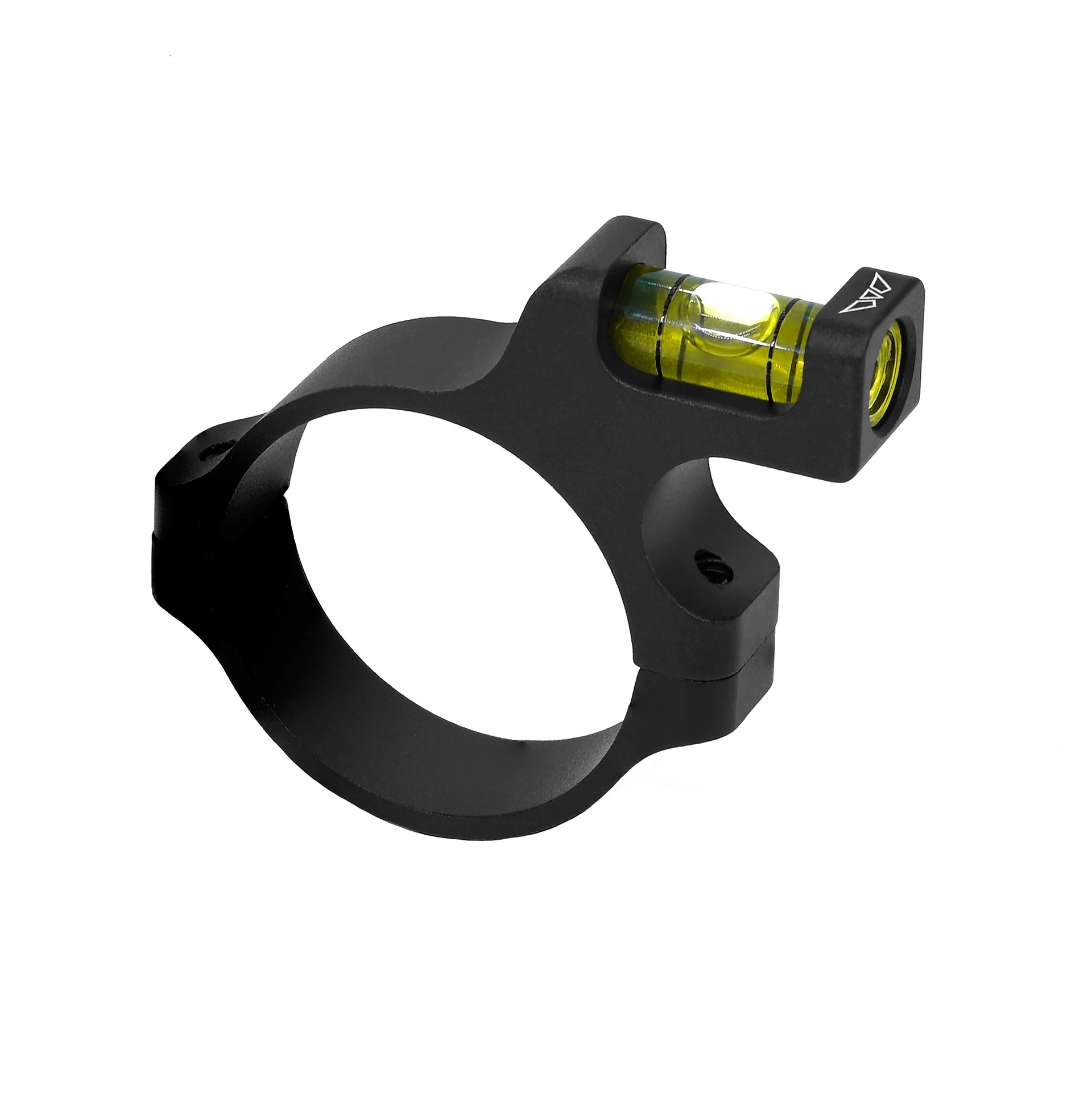 Black spirit level scope mount accessory