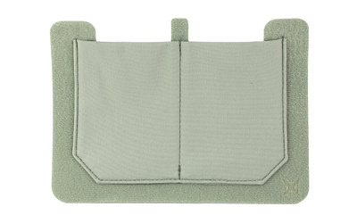Green suede open book cover, top loop