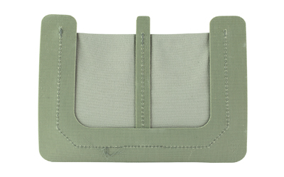 Green fabric credit card holder front view