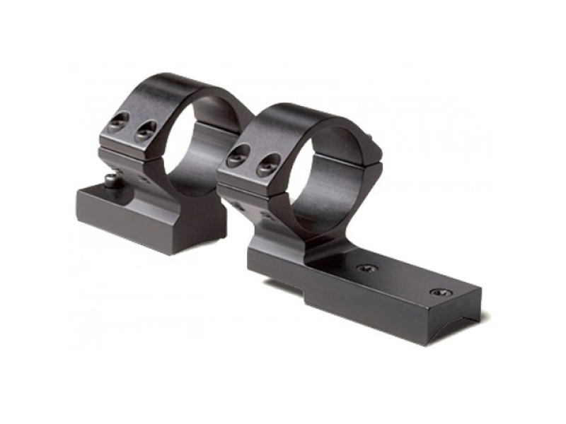 Black scope mounting rings with base