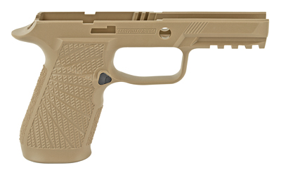 Tan polymer semi-automatic pistol frame