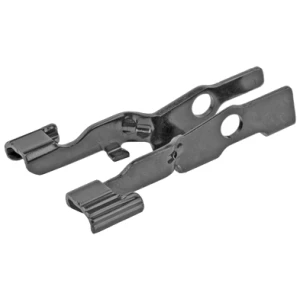 Metal electrical connector with mounting holes