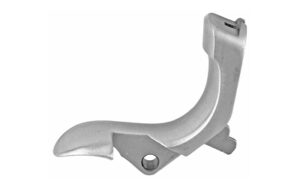 Silver metal latch component isolated on white