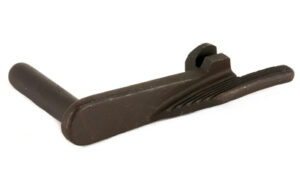 Vintage hand plane woodworking tool isolated on white