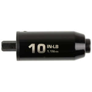 10 inch-pound torque driver tool, black.