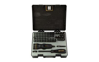 Electric screwdriver kit with bits in case