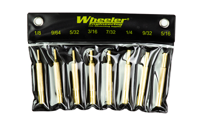 WHEELER 8-PC BRASS PUNCH SET - W/STORAGE POUCH