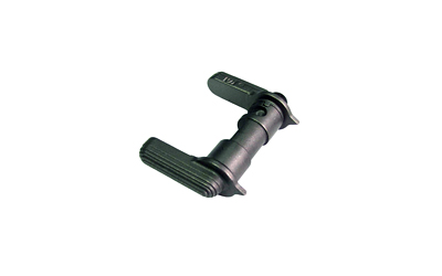 Black AR-15 ambidextrous safety selector switch.