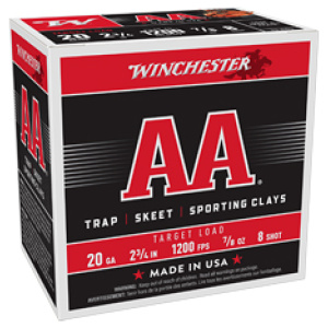 Winchester AA 20 gauge target load box