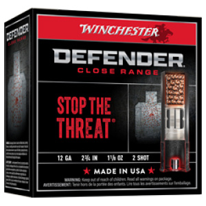 WINCHESTER DEFENDER 12GA 2.75" - 1-1/8OZ #2 25RD 10BX/CS