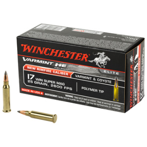 Winchester Varmint Rimfire Rifle Ammunition .17 WSM 25 gr. V-MAX 2600 fps 50/ct