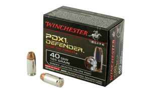 WINCHESTER SUPREME ELITE 40 SW - 165GR PDX1 DEF 20RD 10BX/CS