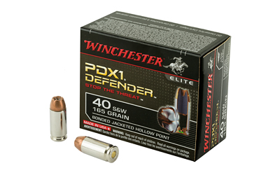 WINCHESTER SUPREME ELITE 40 SW - 165GR PDX1 DEF 20RD 10BX/CS
