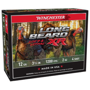 Winchester Long Beard XR shotgun shell box.