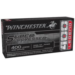 Winchester ammunition box, 400 Legend, 300 grain.