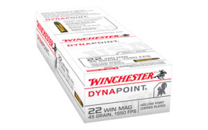 Winchester Dynapoint Rimfire Ammunition .22 WMR 45 gr. DP 1550 fps 50/ct