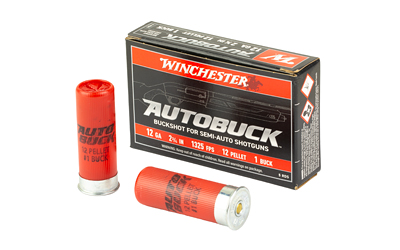 WINCHESTER AUTOBUCK 12GA 2.75" - 1 BUCK 12 PELLETS 5RD 50BX/CS