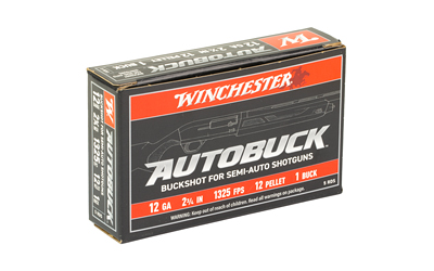 WINCHESTER AUTOBUCK 12GA 2.75" - 1 BUCK 12 PELLETS 5RD 50BX/CS - Image 2