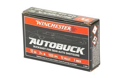WINCHESTER AUTOBUCK 12GA 2.75" - 1 BUCK 12 PELLETS 5RD 50BX/CS - Image 3