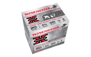 Box of Winchester Super-X 20 gauge shotgun shells