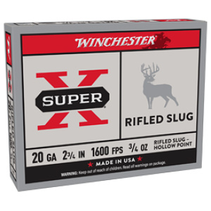 Winchester Super-X 20 gauge rifled slug box
