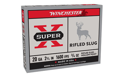 Winchester Super-X 20 gauge rifled slug box