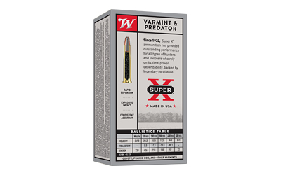 WINCHESTER SUPER-X 22 HORNET - 46GR JHP 50RD 10BX/CS - Image 2