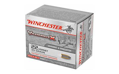 Box of Winchester Varmint X 22 Hornet ammo