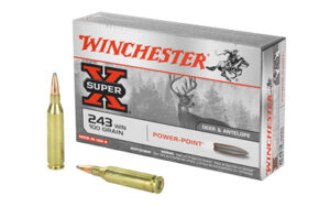 Winchester Power Point Rifle Ammunition .243 Win 100 gr. JSP 2960 fps 20/ct
