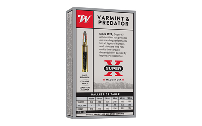 Winchester Varmint & Predator Super X ammunition box