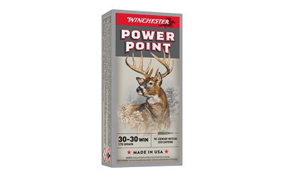 Winchester Power Point ammo box with deer image.
