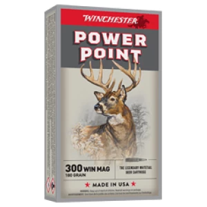 Winchester Power Point 300 Win Mag ammunition box