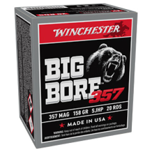 WINCHESTER BIG BORE 357 MAG - 158GR JHP 20RD 10BX/CS