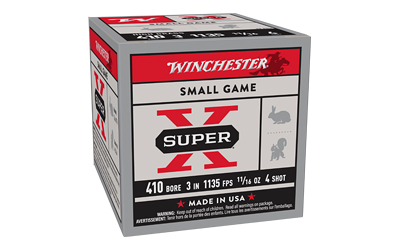 WINCHESTER SUPER-X 410 3" - 11/16OZ #4 25RD 10BX/CS