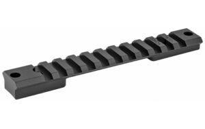 Black Picatinny rail mount isolated on white background