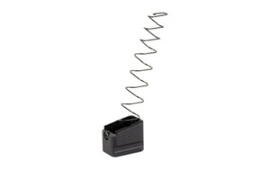 Small black device with long spring antenna