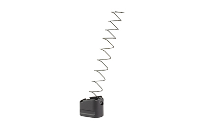 Small black device with extended zigzag antenna
