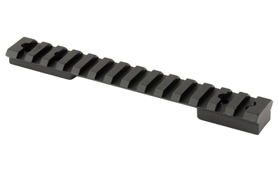 Black metal Picatinny rail mount base