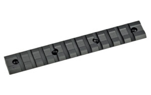Black metal Picatinny rail mount segment