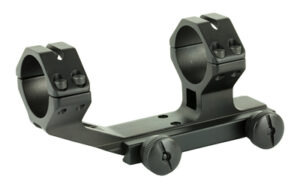 Black one-piece rifle scope mount with dual rings