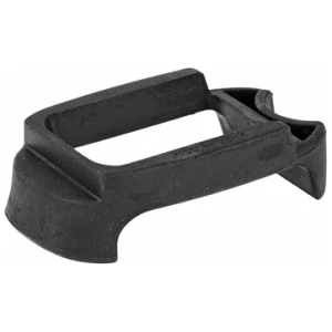 Black rubber grip for industrial equipment.